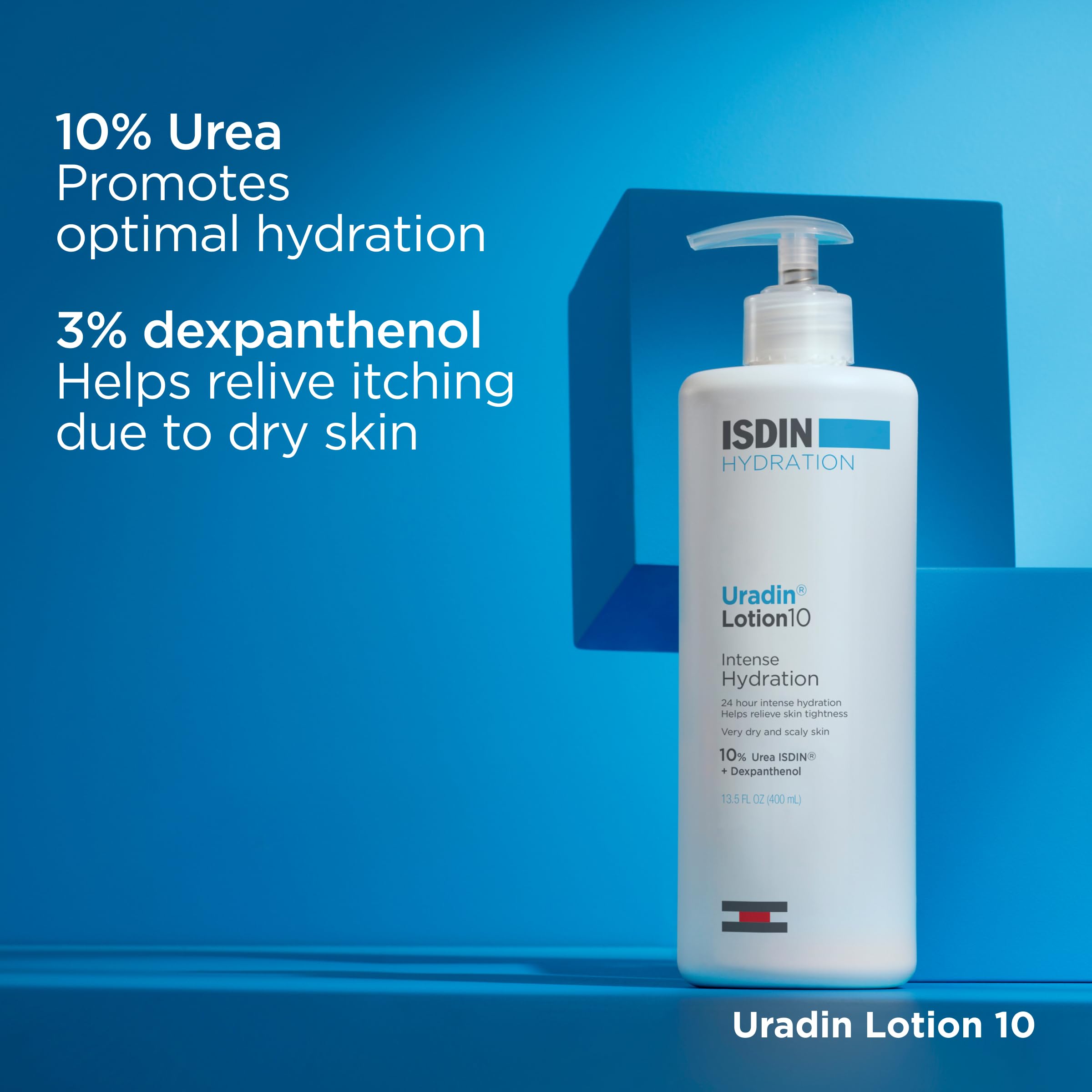 ISDIN Uradin 10 light-absorption scene highlights comfortable feel without greasiness