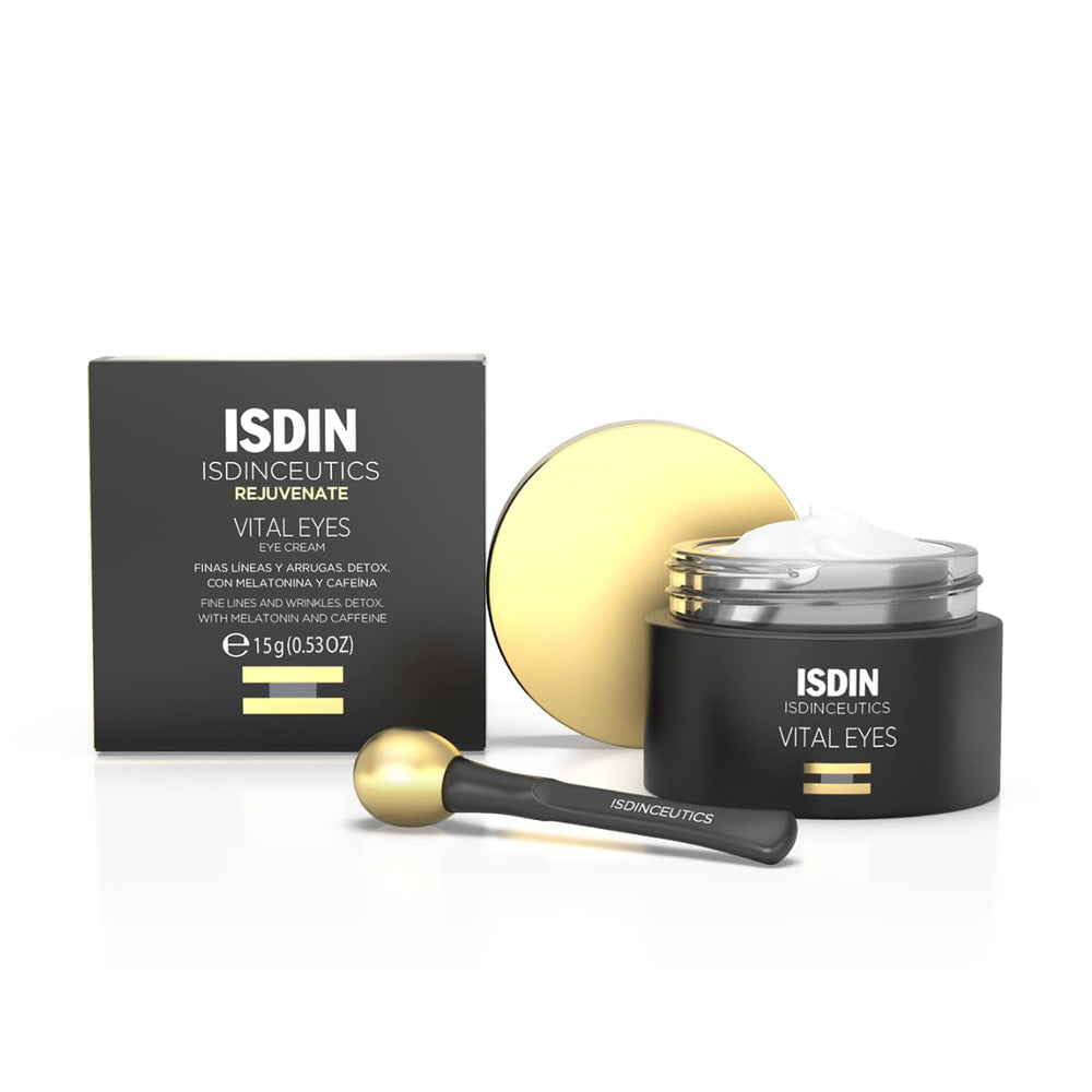 ISDIN Vital Eyes night cream tube for under-eye repair and nourishment.