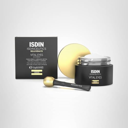 ISDIN Vital Eyes night routine setup with product and assets.