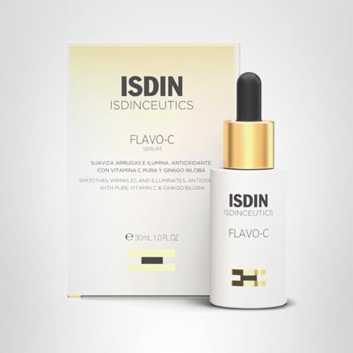 ISDIN Flavo-C daily-use routine with this serum for radiant skin.
