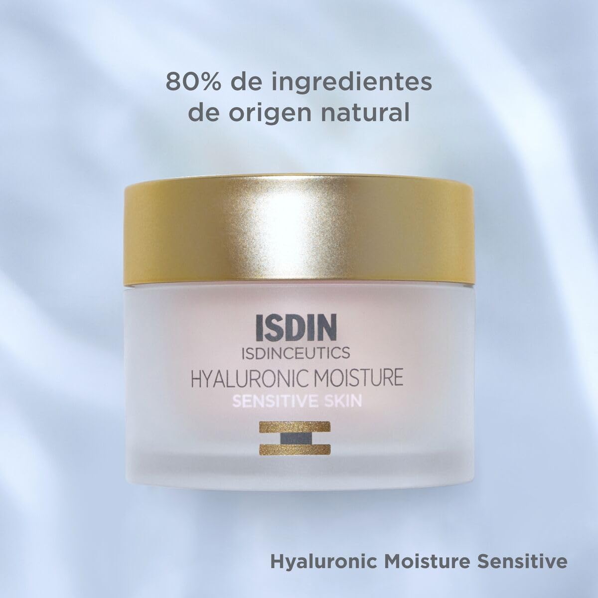 ISDIN Isdinceutics Hyaluronic Moisture Sensitive Skin natural-origin formula for sensitive skin.