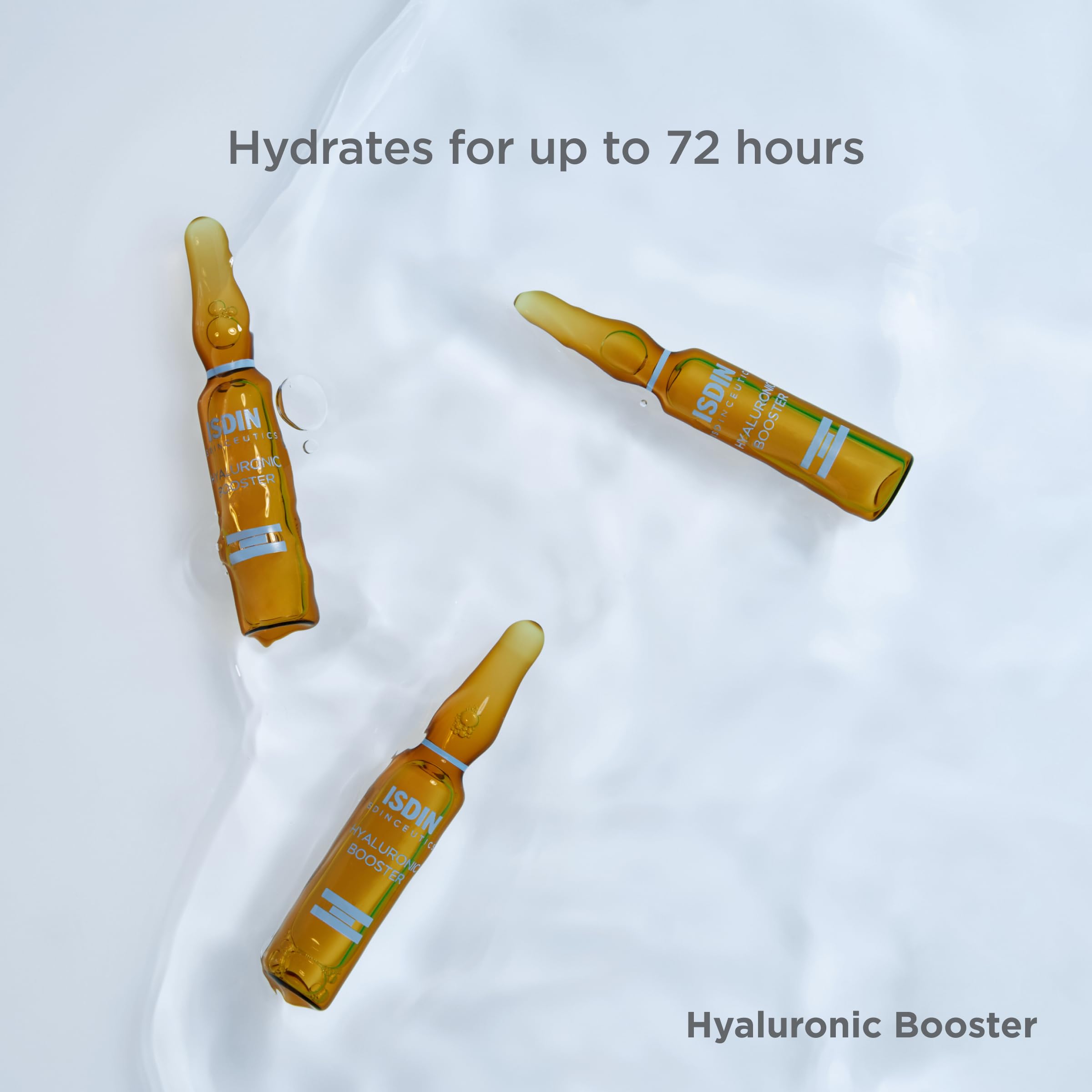 ISDIN Isdinceutics low molecular weight hyaluronic acid emphasizes deep hydration.