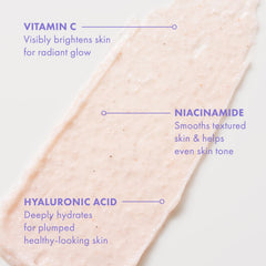 Isle of Paradise Brilliantly Bright Body Polish texture scoop shows scrub grains to smooth rough skin.