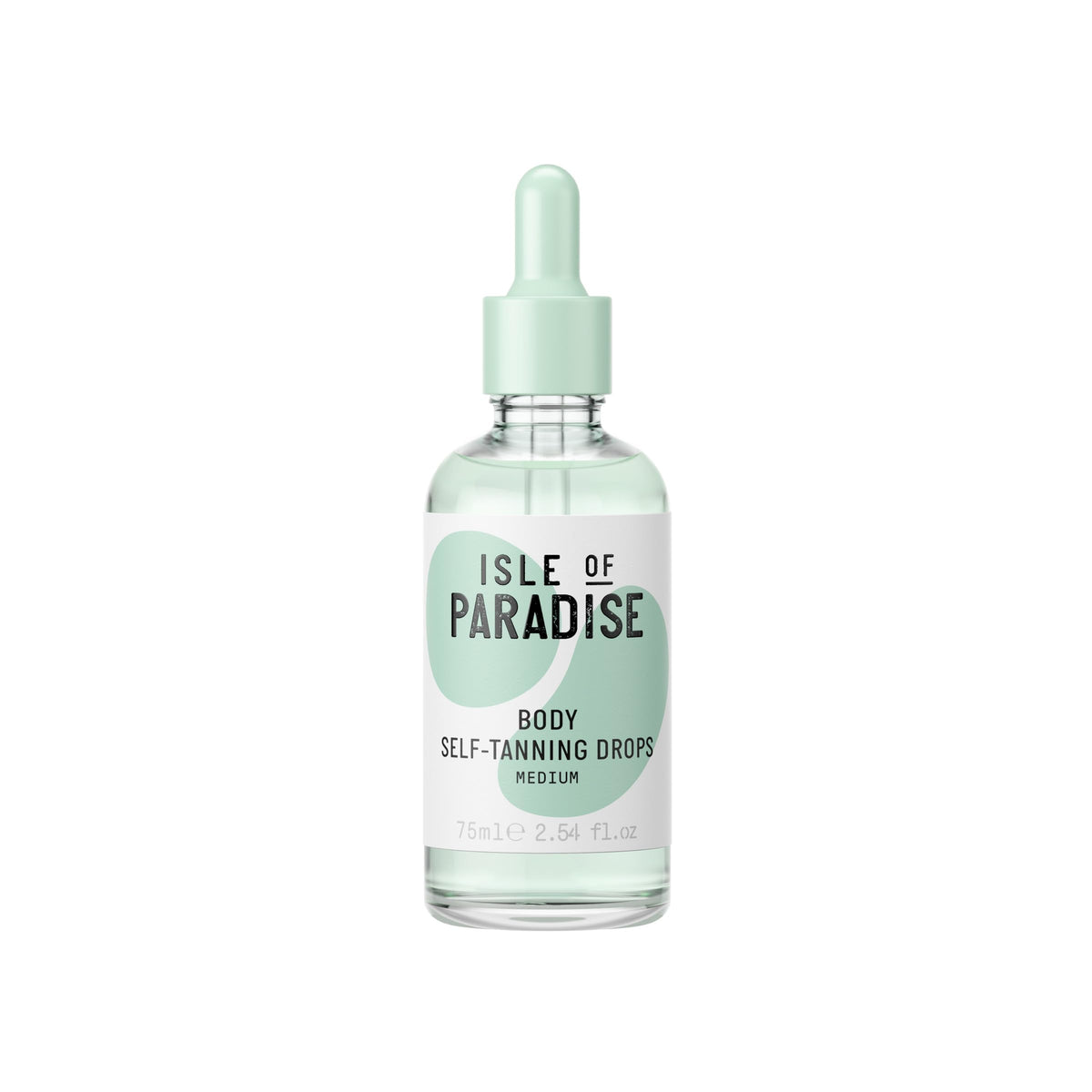 Isle of Paradise Self Tan Drops bottle pour for easy customization toward a natural bronze.