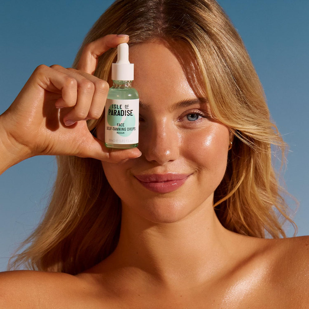 Isle of Paradise self-tanning drops color development in 4-6 hours for gradual glow