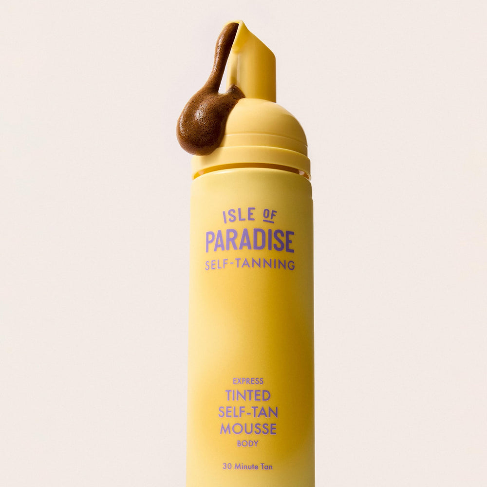 Isle of Paradise Express Tinted Self Tan Mousse long lasting tan up to 7 days