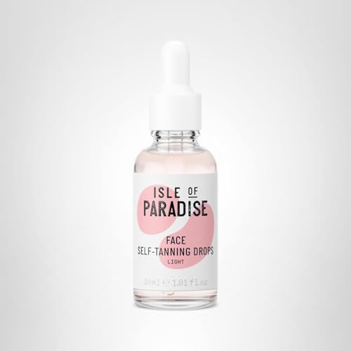 Isle of Paradise glow development after 4–6 hours on face and body.