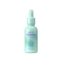 Isle of Paradise self tanning drops face bottle pour demonstrates easy, customizable bronze.