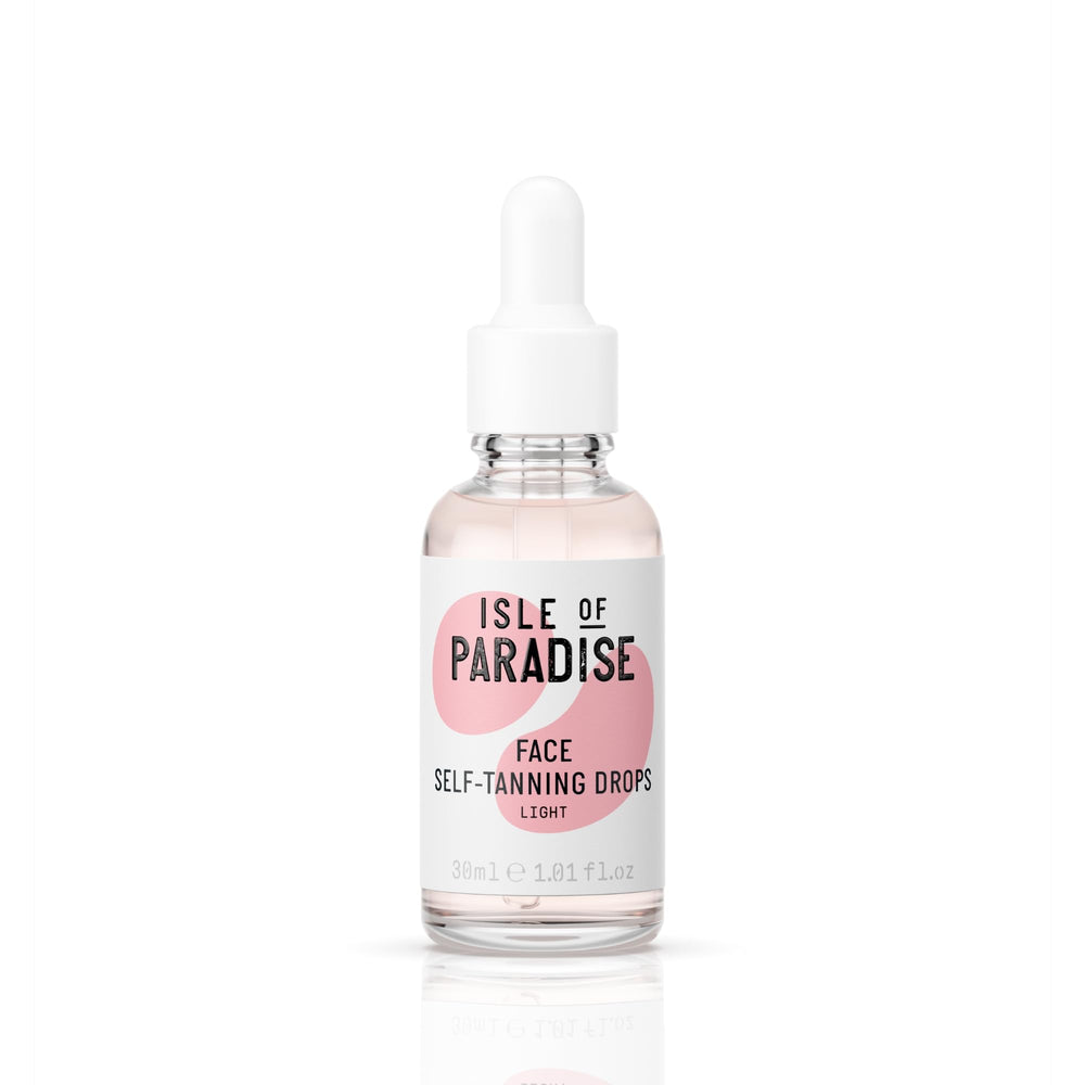 Isle of Paradise Self-Tanning Drops mixed with moisturizer for a customizable glow.