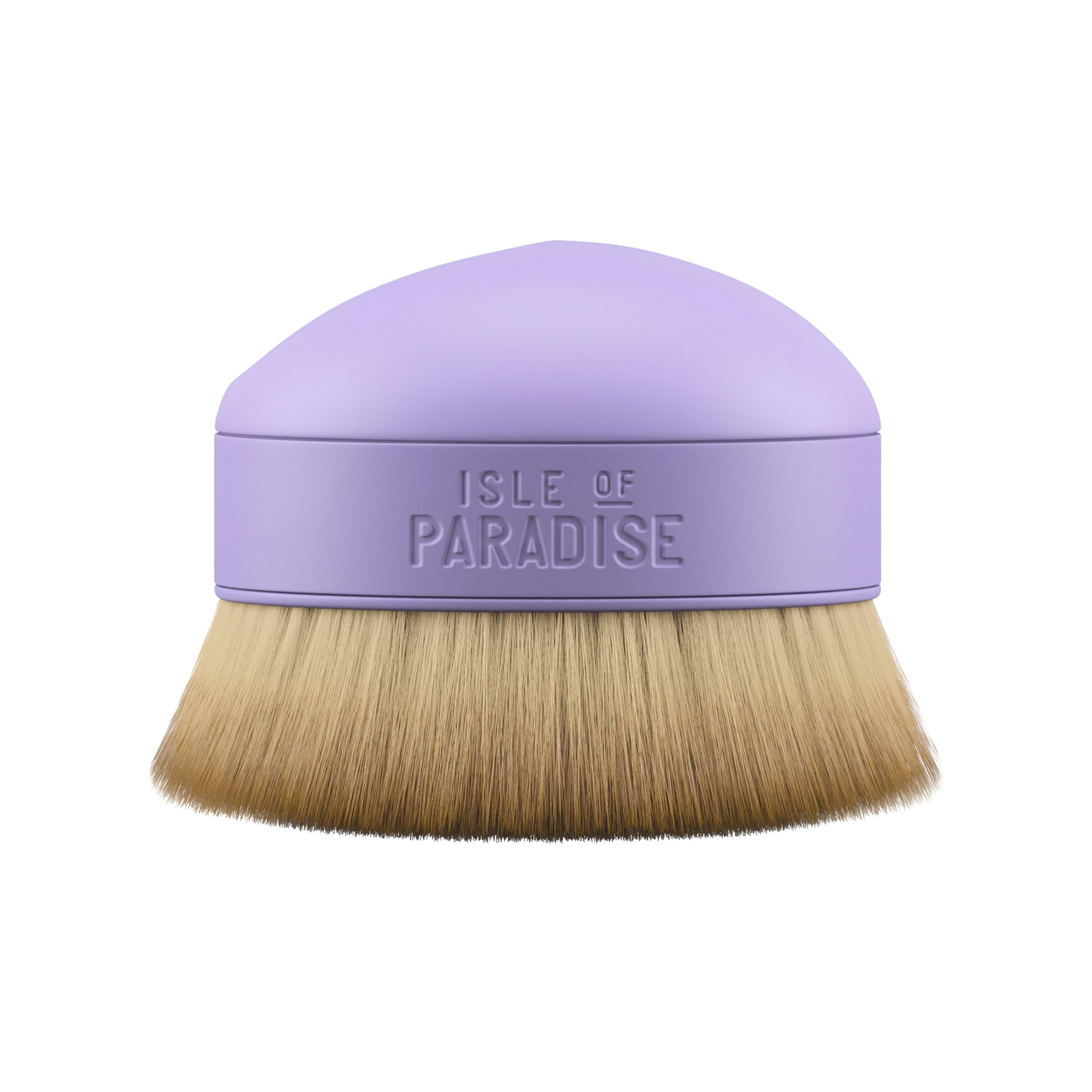 Isle of Paradise Shape and Glow big blending brush closeup for smooth, streak-free self-tan application.