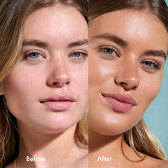 Isle of Paradise Sunny Serum Champagne liquid texture close-up for dewy finish