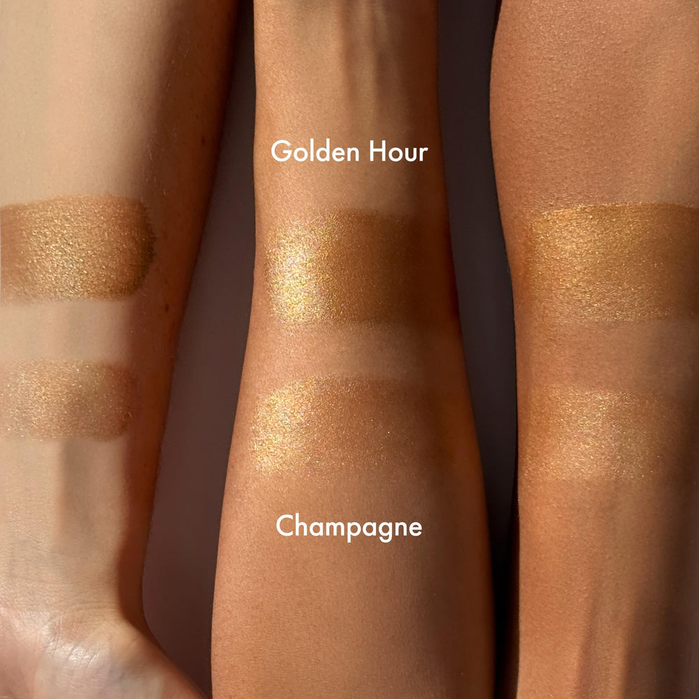 Sunny Serum used as primer to create a smooth base