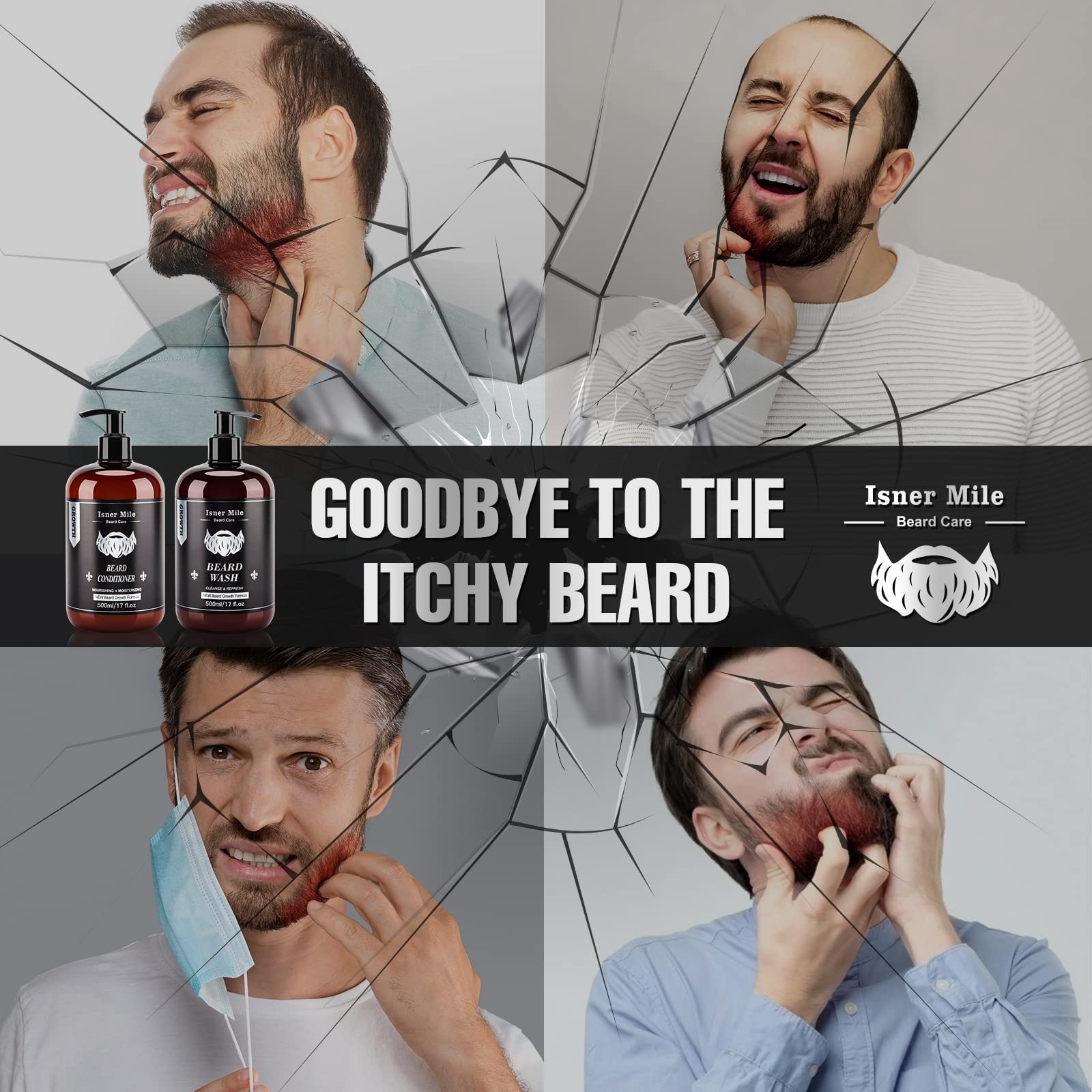 ISNER MILE Gift Set packaging highlights a practical beard care gift.