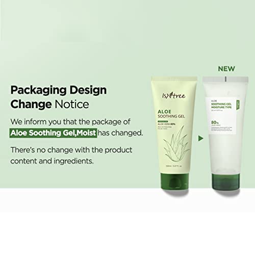 IsNtree Aloe Soothing Gel with Natural Moisturizing Factor supports lasting moisture.