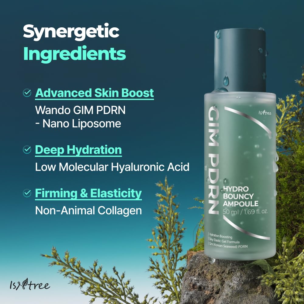 IsNtree Gim PDRN Hydro Bouncy Ampoule pre-makeup booster hydration.