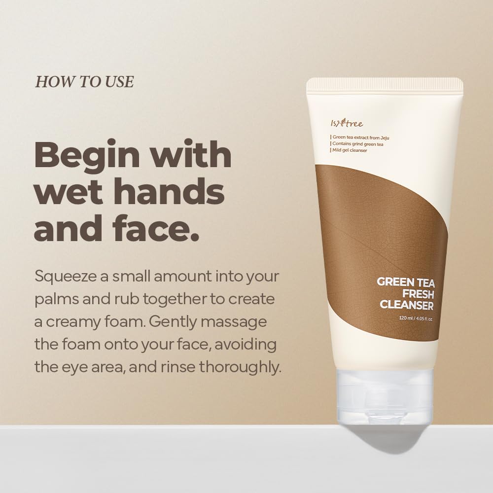 Application shot suggests simple routine steps for morning or evening skincare.