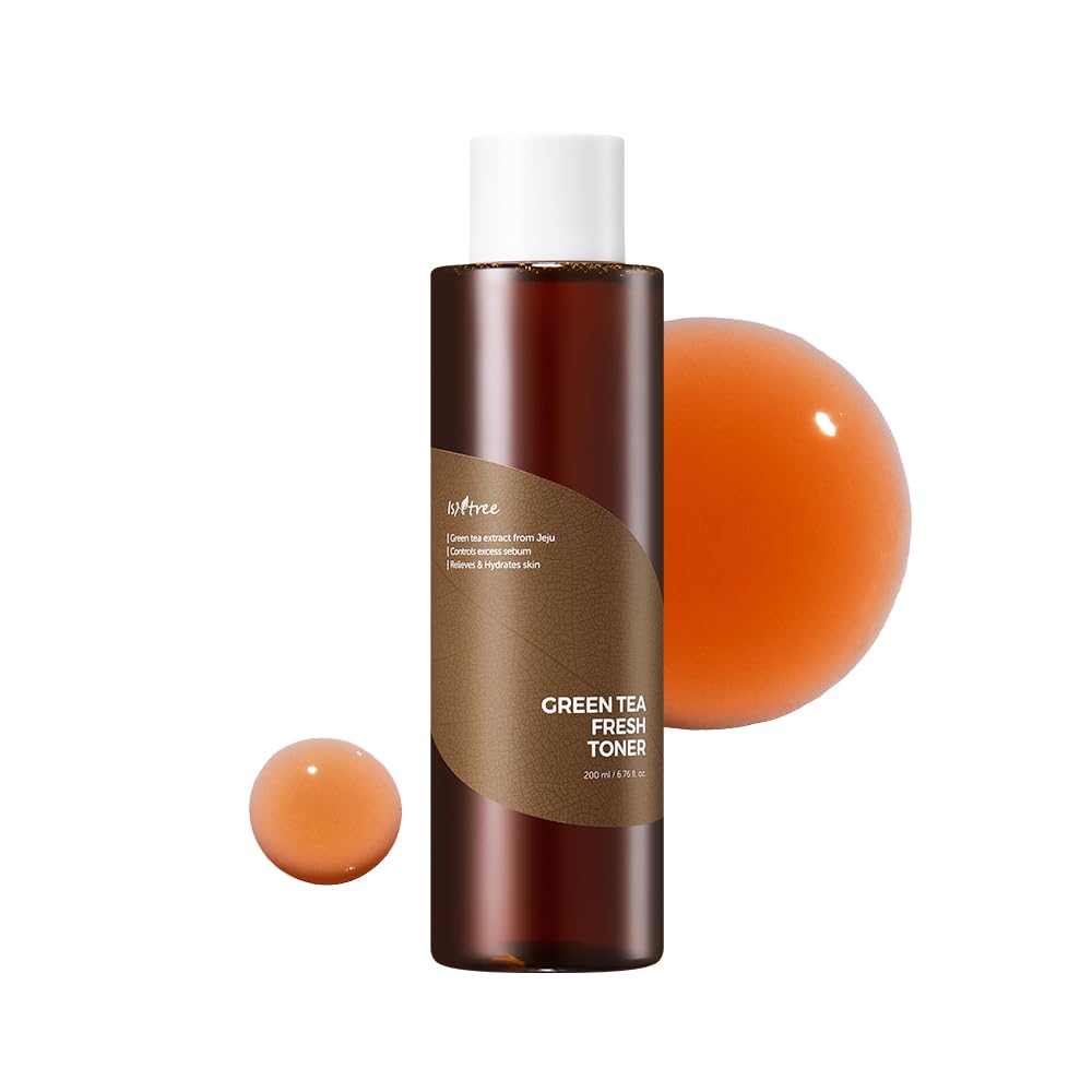 IsNTREE Green Tea Fresh Toner 200ml packshot emphasizing oil control and hydration