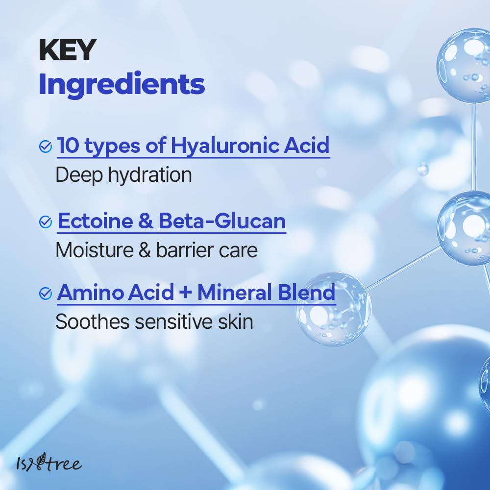 ISNTREE Hyaluronic Acid Daily Sun Gel under makeup for a protective base.