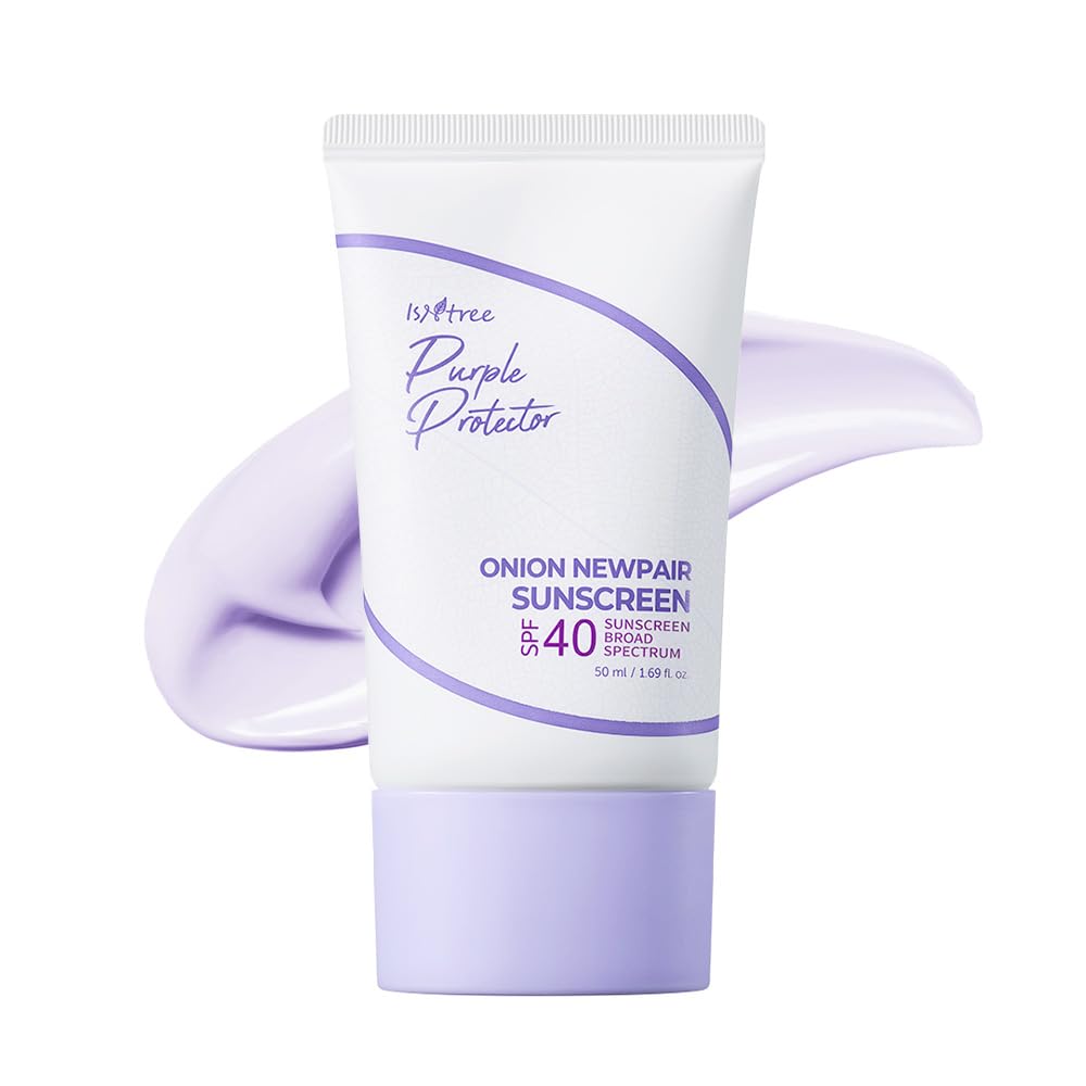 IsNtree Onion Newpair Sunscreen bottle showing daily UV protection with a lightweight feel