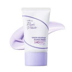 IsNtree Onion Newpair Sunscreen bottle showing daily UV protection with a lightweight feel