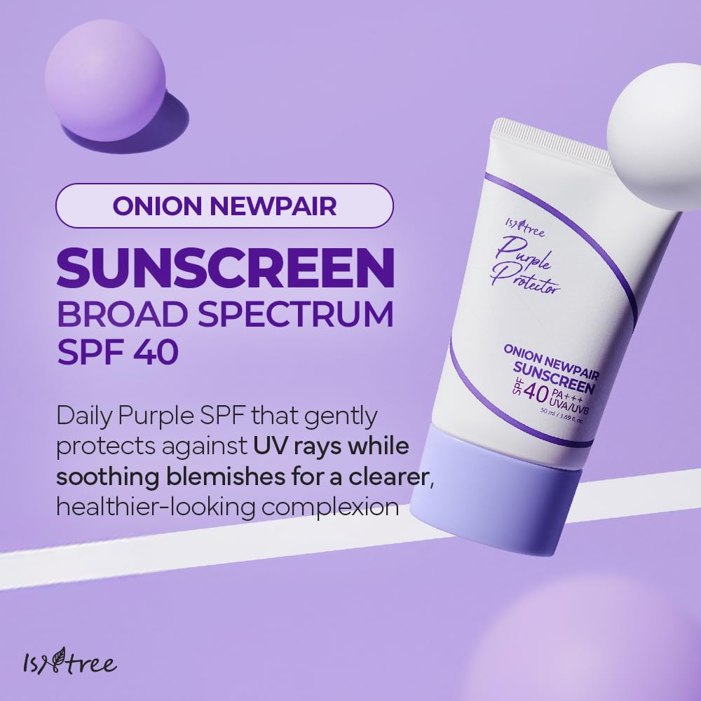 IsNtree Onion Newpair Sunscreen cream-texture highlights hydrating, non-greasy experience
