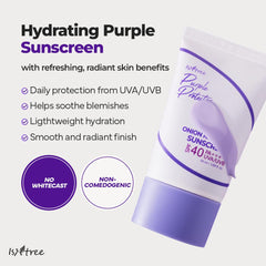 IsNtree Onion Newpair Sunscreen SPF40-PA protects skin from UVA/UVB while staying lightweight