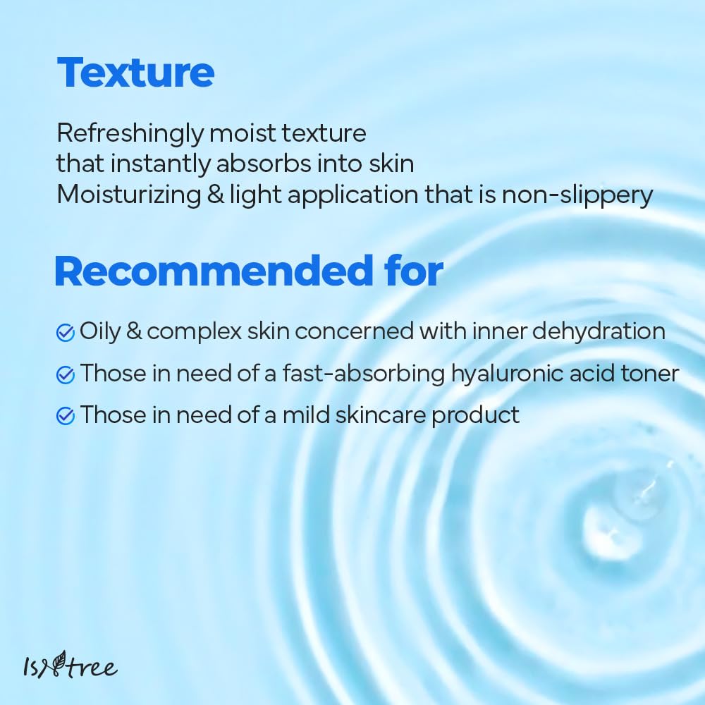 IsNtree Ultra-Low Molecular Hyaluronic Acid Toner watery texture ideal for layering