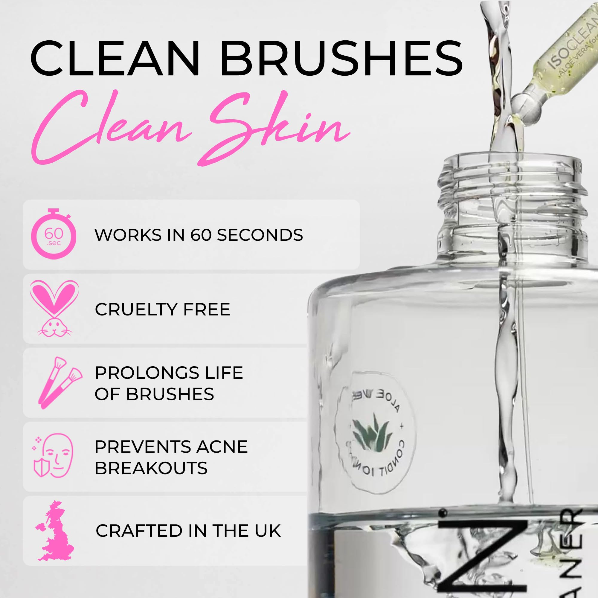 ISOCLEAN brush cleaner with easy-pour spout reduces spills during cleaning