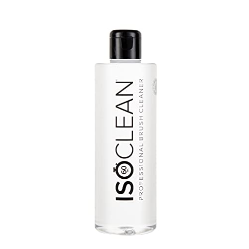 Isoclean makeup brush cleaner spray-and-wipe use with microfiber cloth