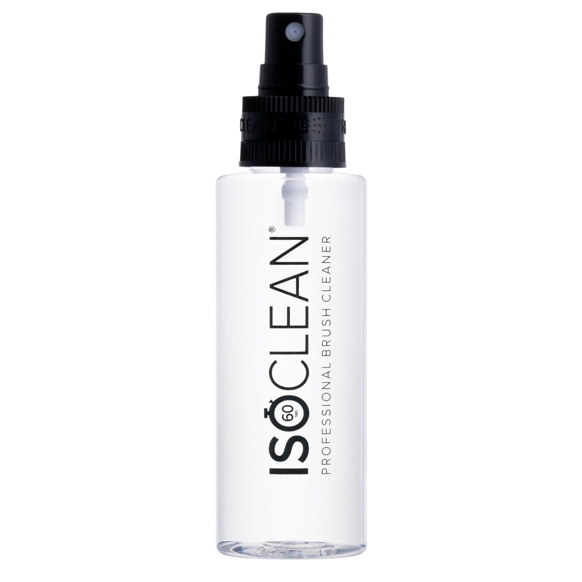 Isoclean Professional Brush Cleaner 4oz spray-top bottle for quick hygienic brush cleaning.