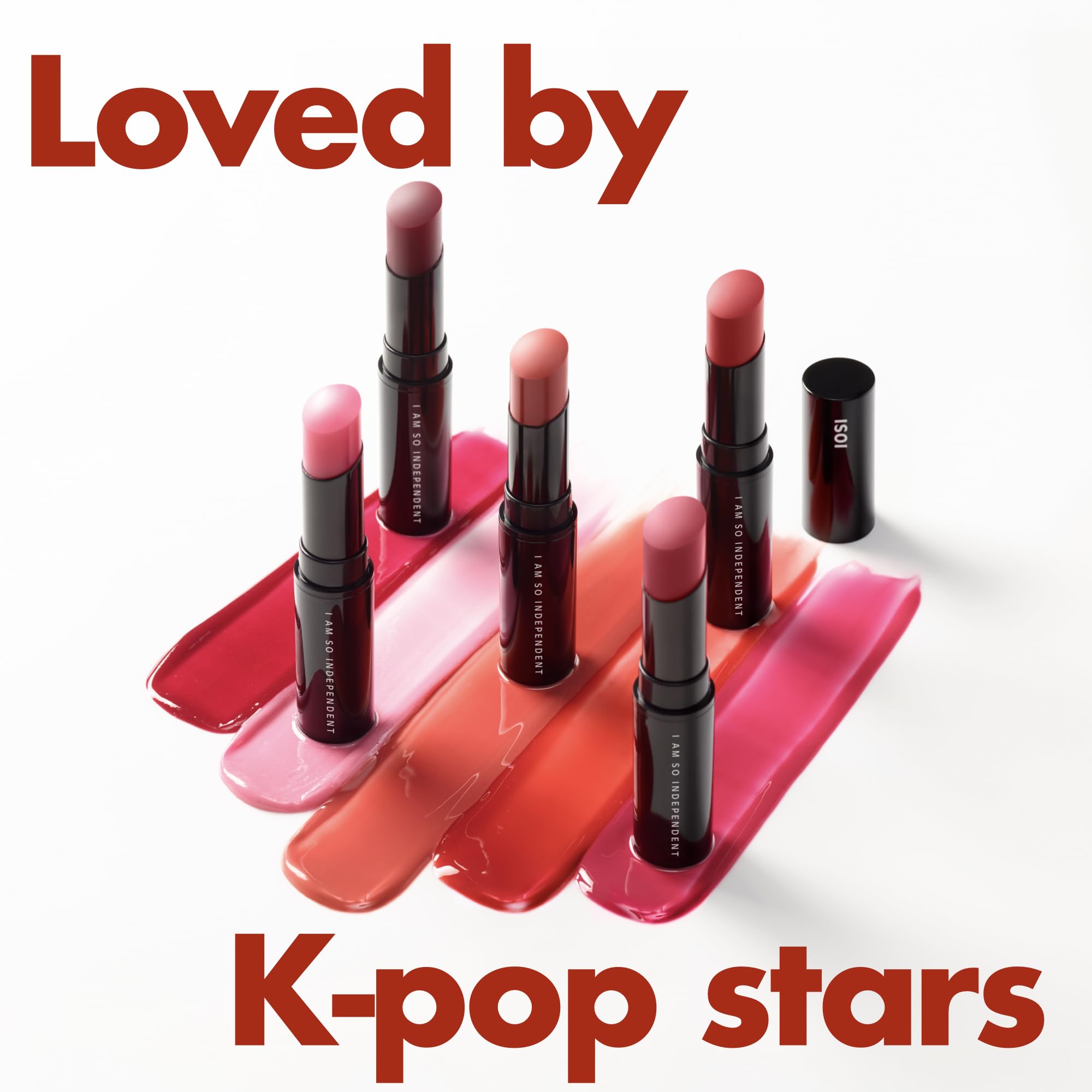 ISOI Berry Rose lip balm swatch adds a subtle tint and natural glow.
