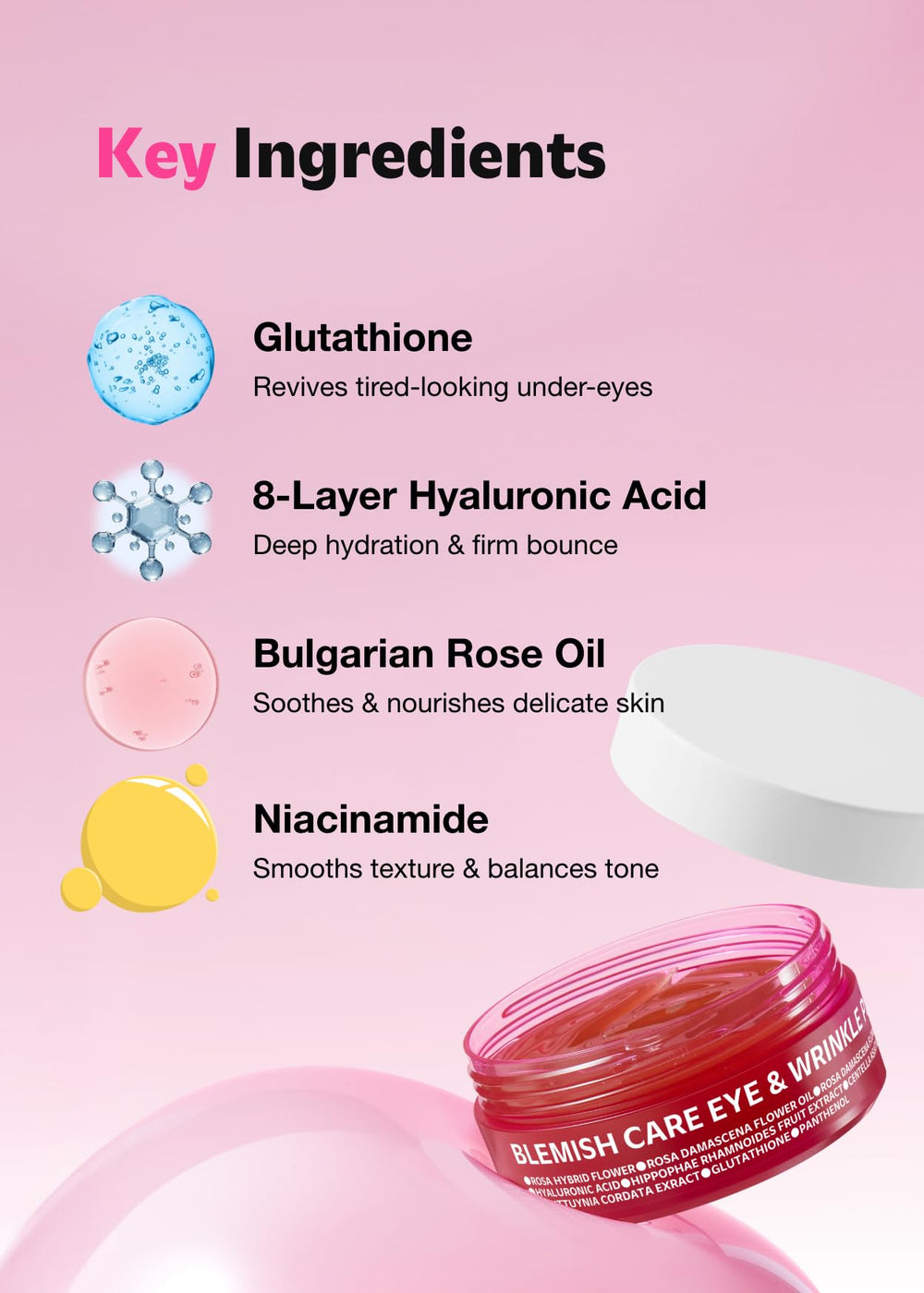 ISOI blemish care under-eye patch dual-hyaluronic-acid formula delivers deep hydration.