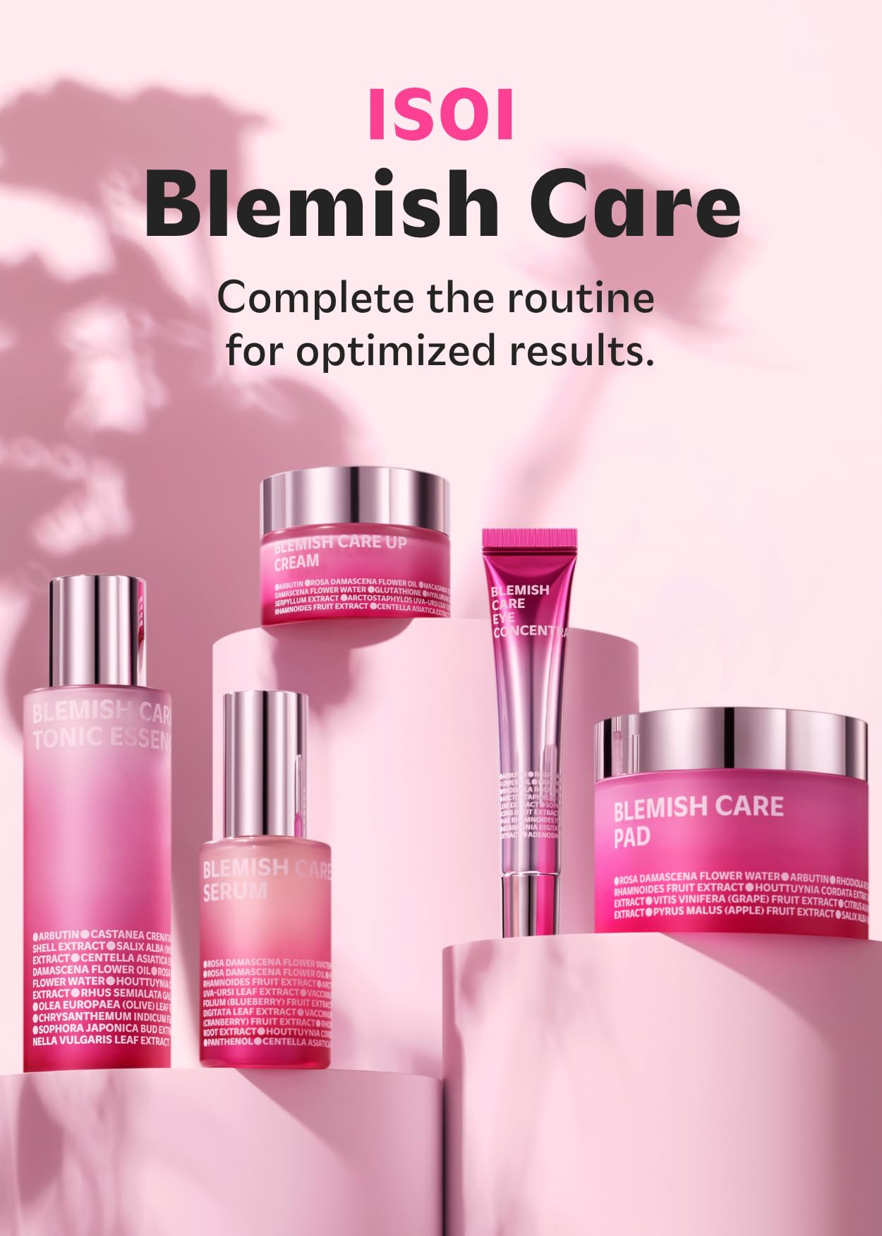 ISOI Blemish Care Up Serum on skin to support balance and texture