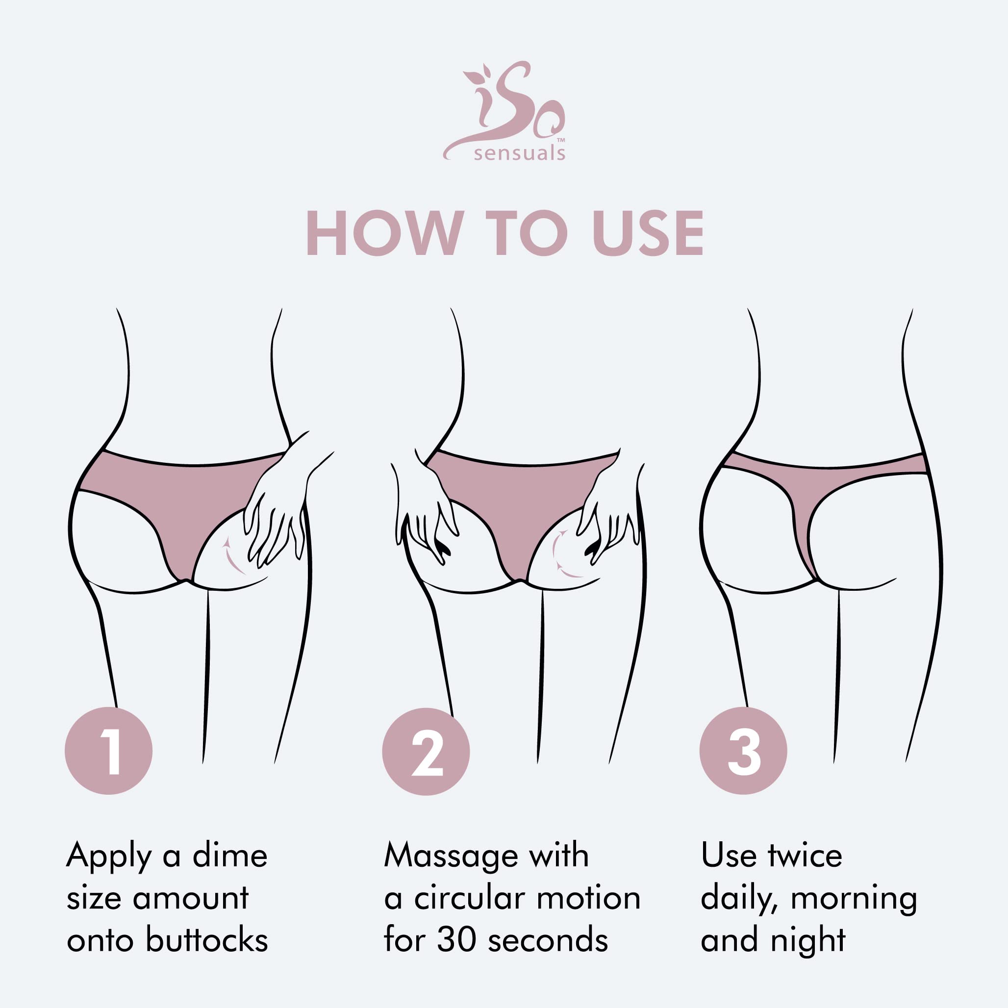 IsoSensuals CURVE night application scene for overnight wear and feel.