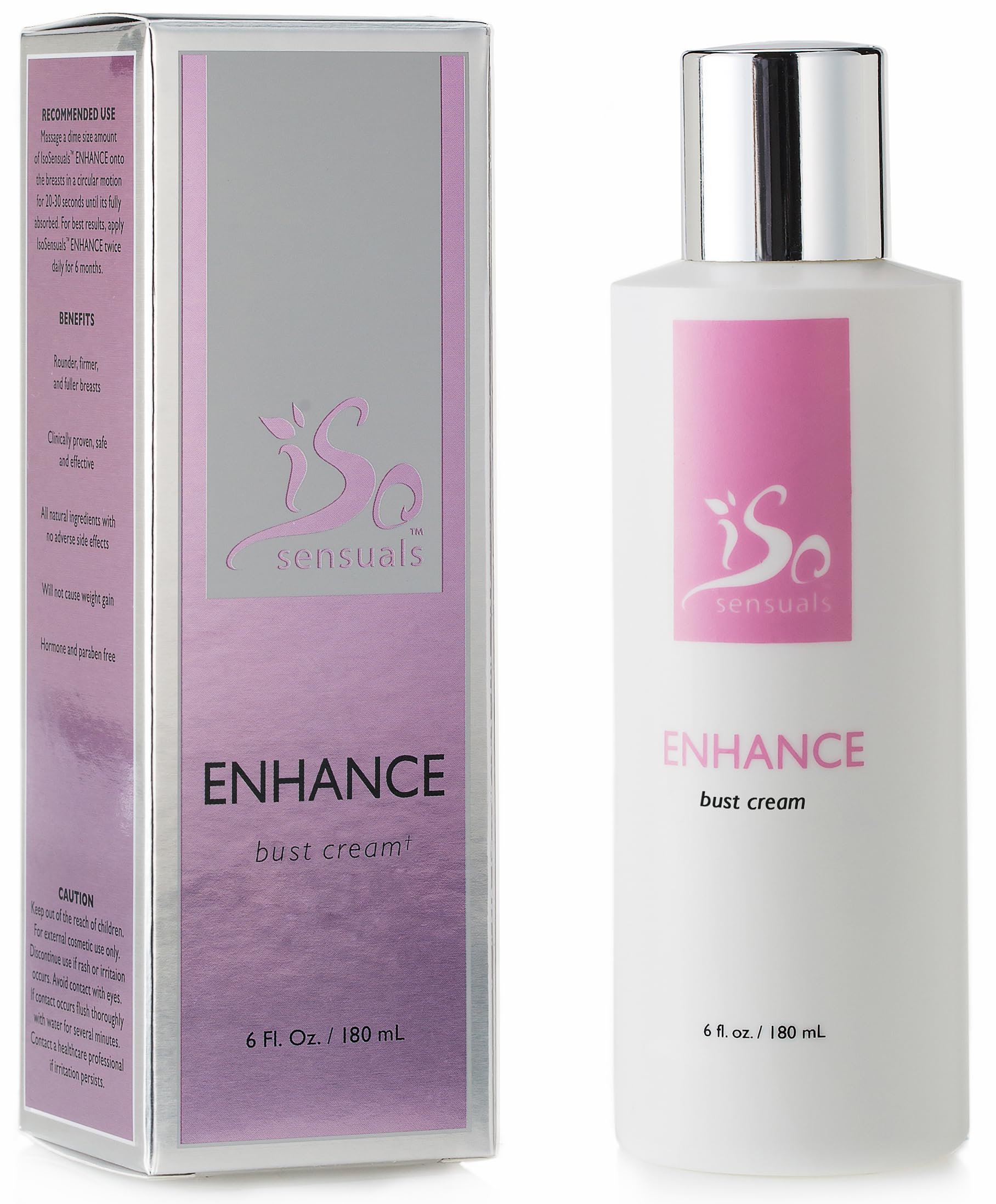 IsoSensuals ENHANCE bottle close-up for potential lifting and firming benefits.