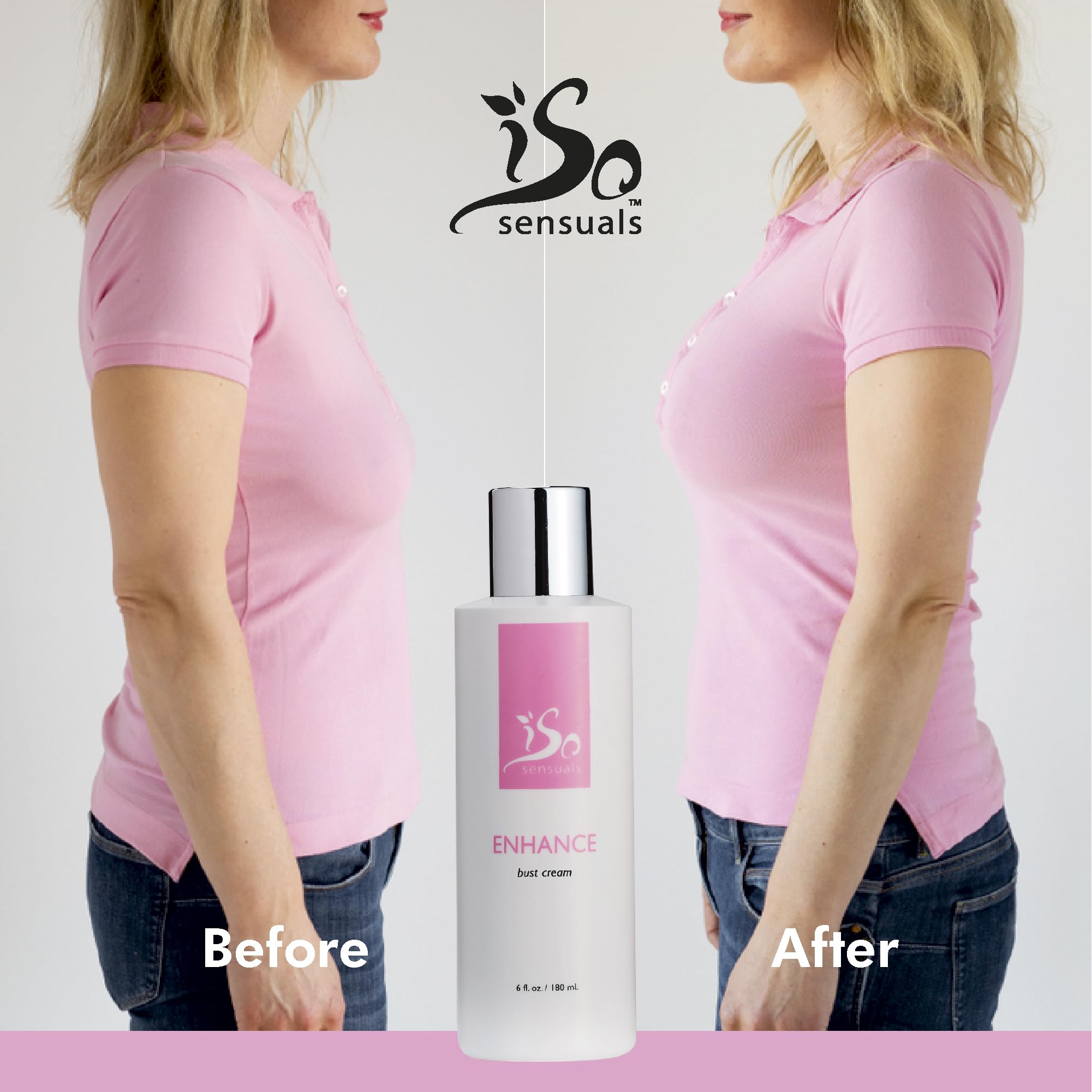 IsoSensuals ENHANCE two-month supply display communicates generous value.