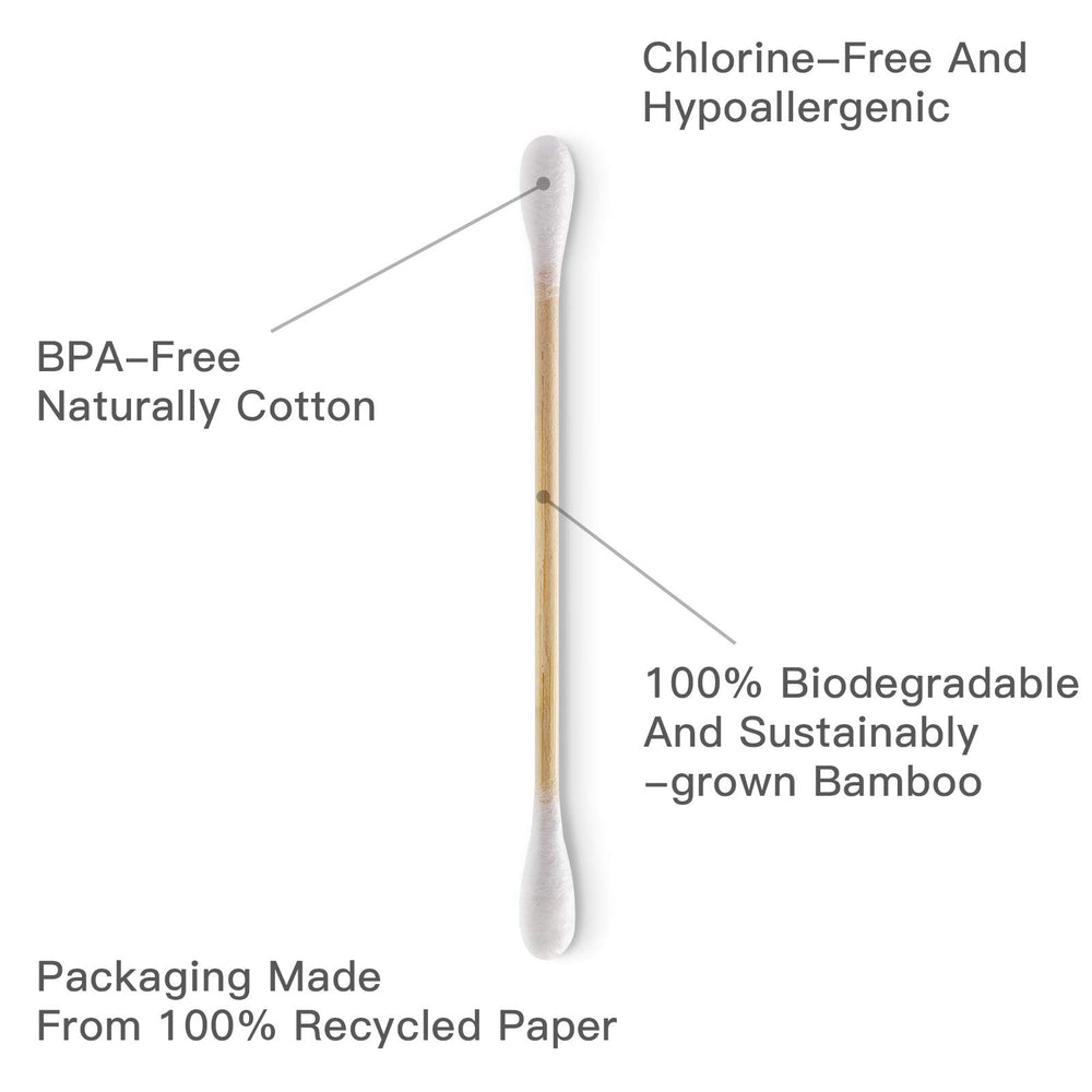 Isshah bamboo swabs used for baby and pet care scenarios