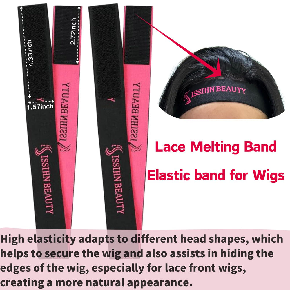 Isshin Beauty lace wig grip cap adjustable elastic band customizes fit.