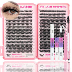 ISTGIFT Lash Clusters Kit setup with tools for easy at-home extensions