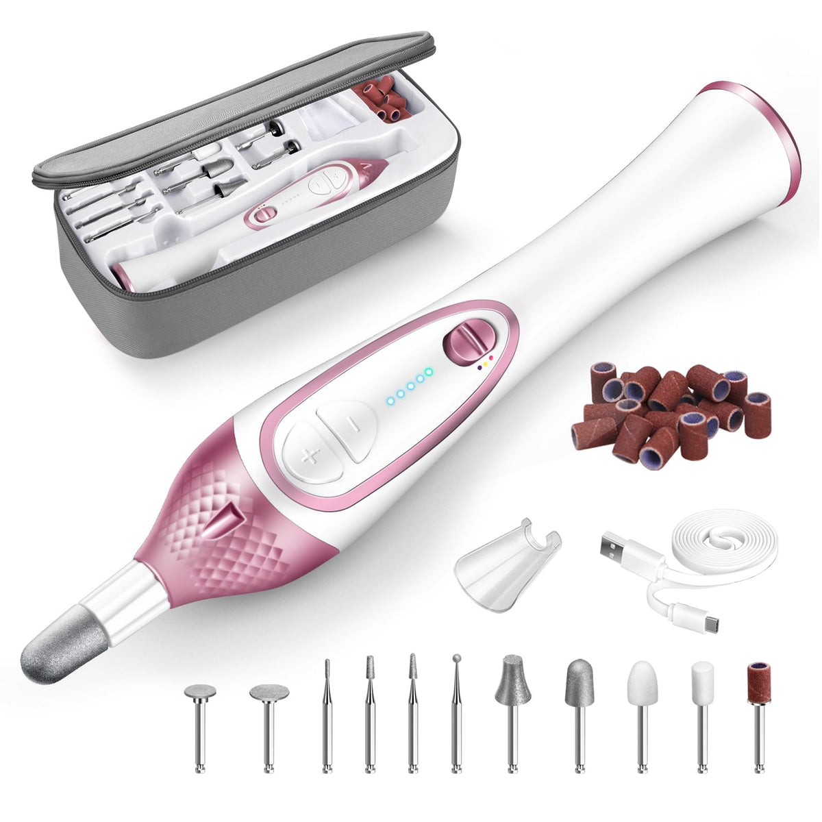 ISTON cordless nail file kit enables precise at-home nails on the go.