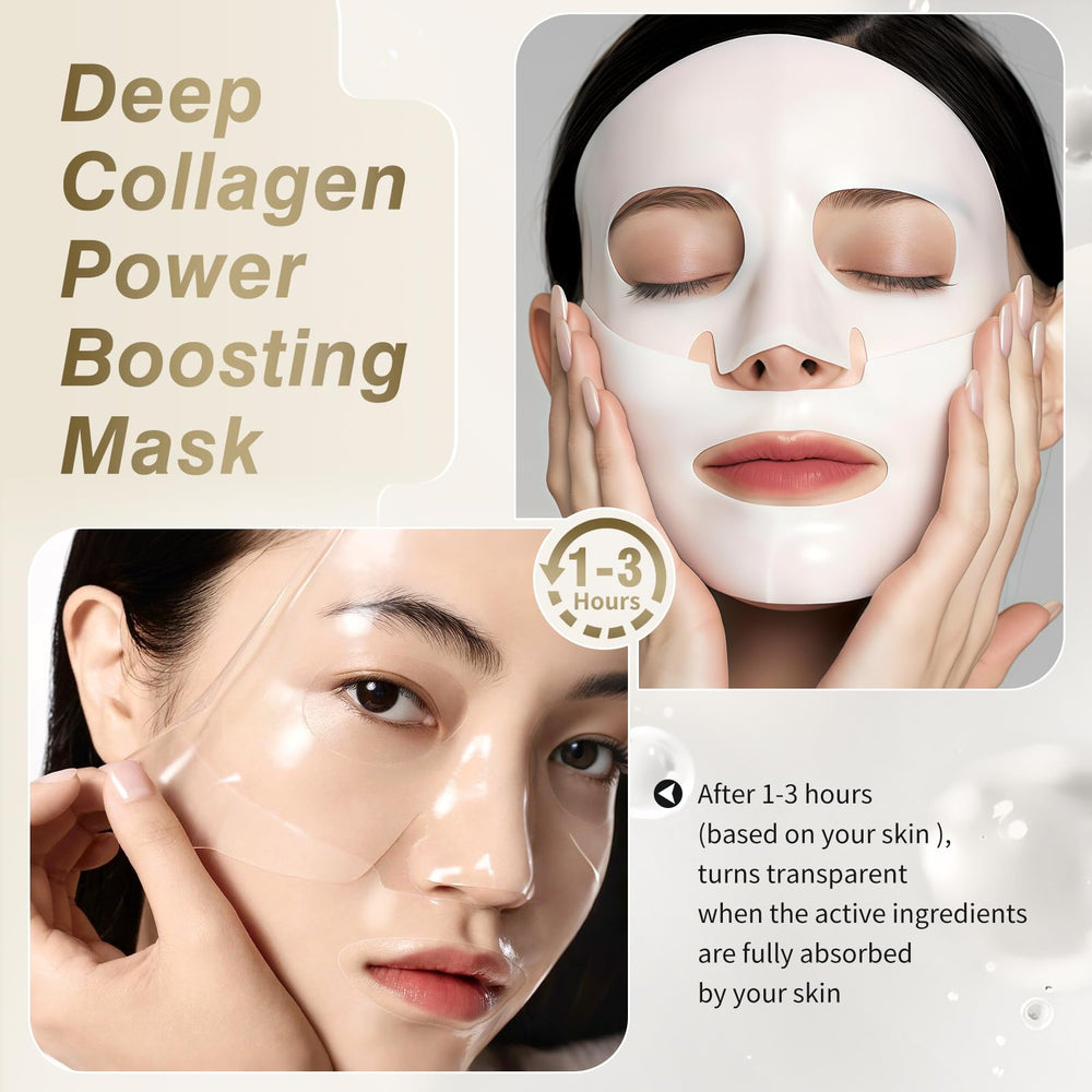ISTON bio-collagen real deep mask front box tilted to highlight premium formula