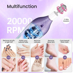 ISTON DW2180 attachments and sanding bands kept together for a complete pedicure setup