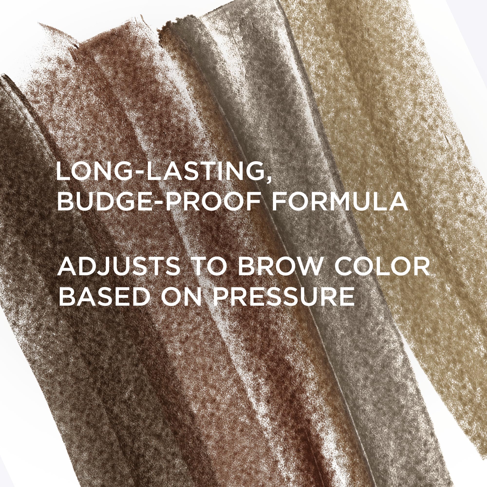 IT Cosmetics Brow Power Universal Brunette shade swatches demonstrate color versatility.