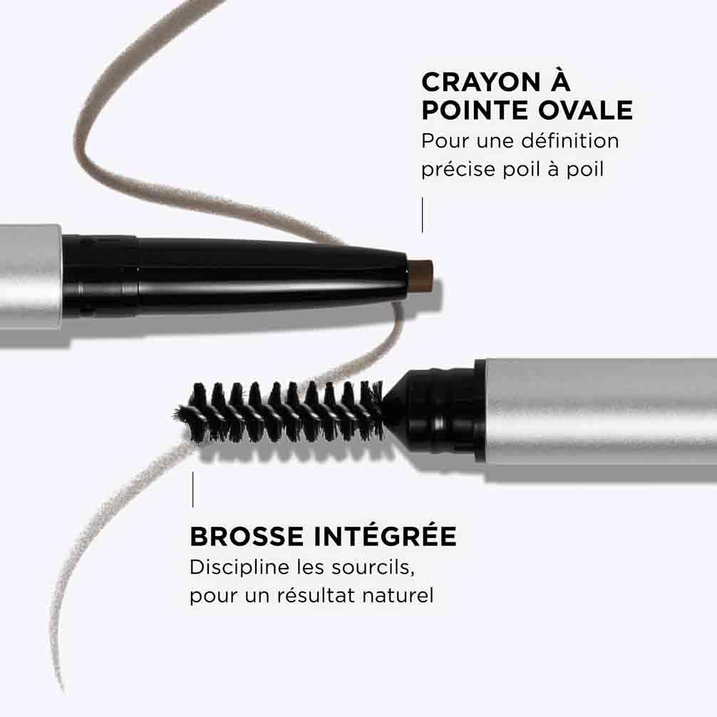 IT Cosmetics Brow Power Universal Taupe swatch on skin shows natural finish.