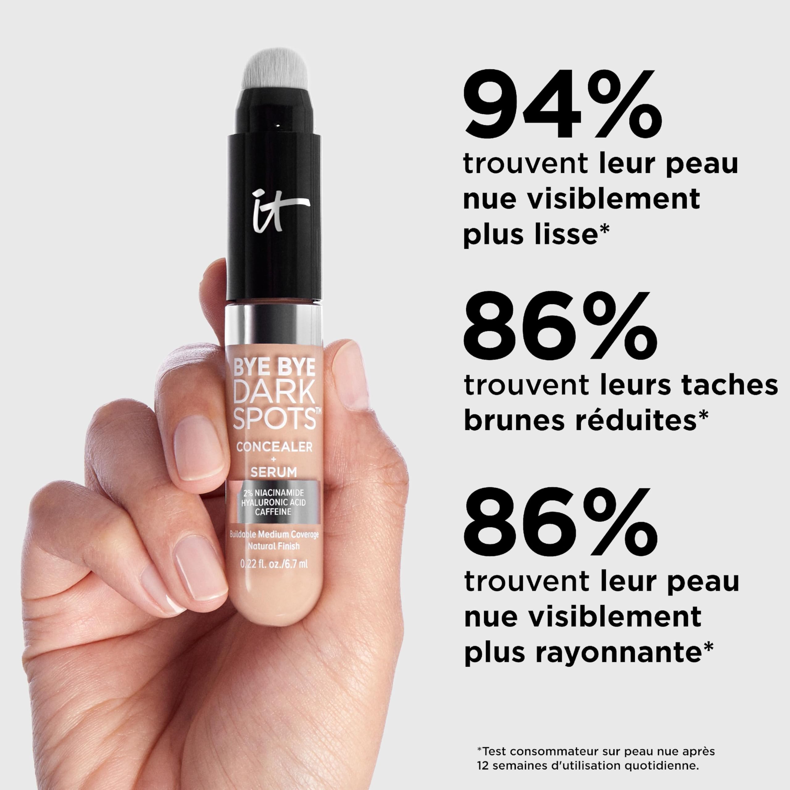 IT Cosmetics Bye Bye Dark Spots built-in brush ready for blending