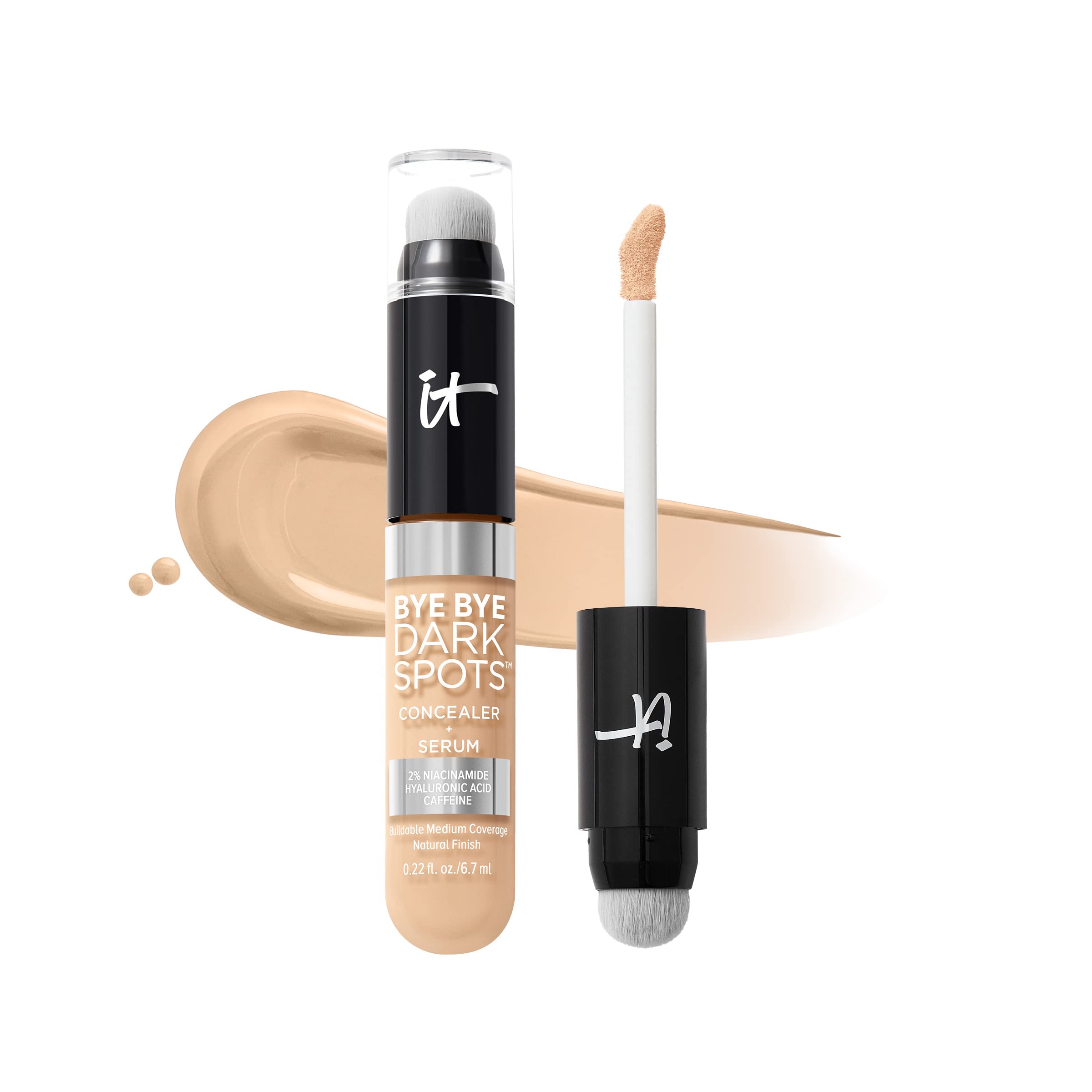 IT Cosmetics Bye Bye Dark Spots dual-applicator for precise coverage and brightening.