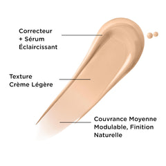 IT Cosmetics concealer-serum texture swirl showing buildable coverage