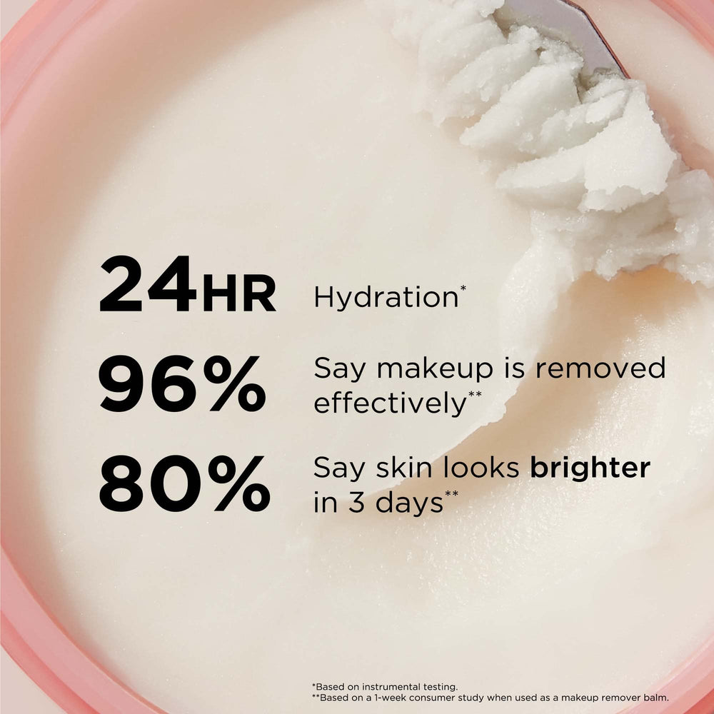 IT Cosmetics cleansing balm applied on skin for a velvety massage.