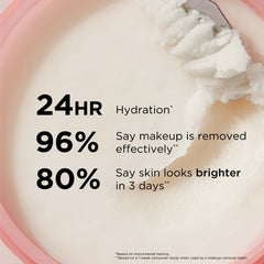 IT Cosmetics cleansing balm applied on skin for a velvety massage.