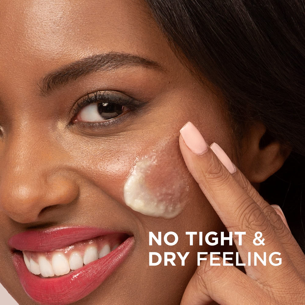IT Cosmetics balm with water turns milky cleanser during routine.